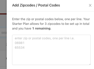 Adding Zipcodes